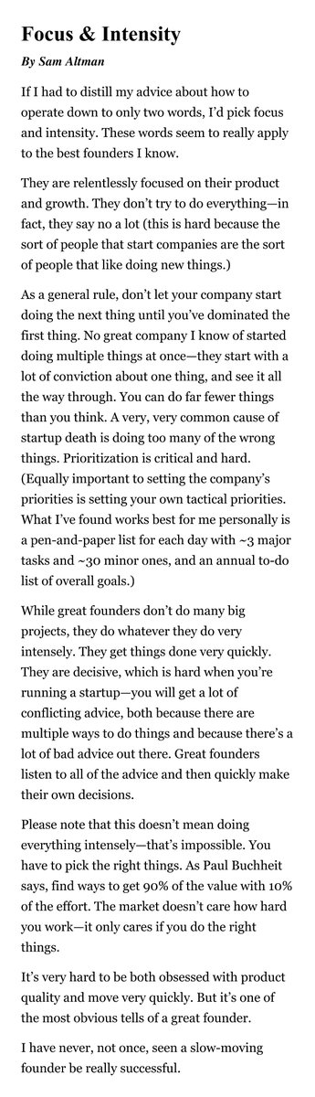 "Focus &amp; Intensity" by <a href="/sama/">Sam Altman</a>