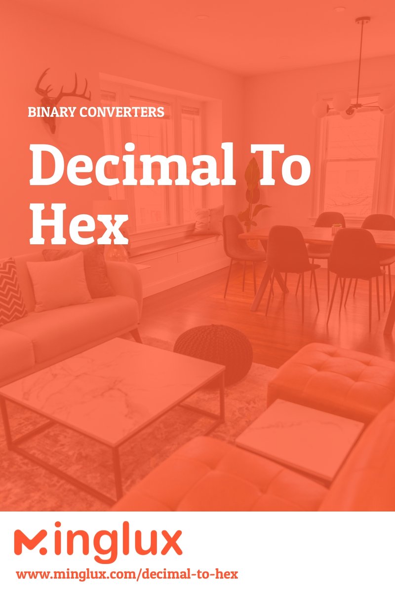 Mingluxofficial's tweet image. Instantly convert decimal to hex with Minglux! 🧮➡️ minglux.com/decimal-to-hex  Get accurate hex results from any decimal number effortlessly. #decimaltohex #converter