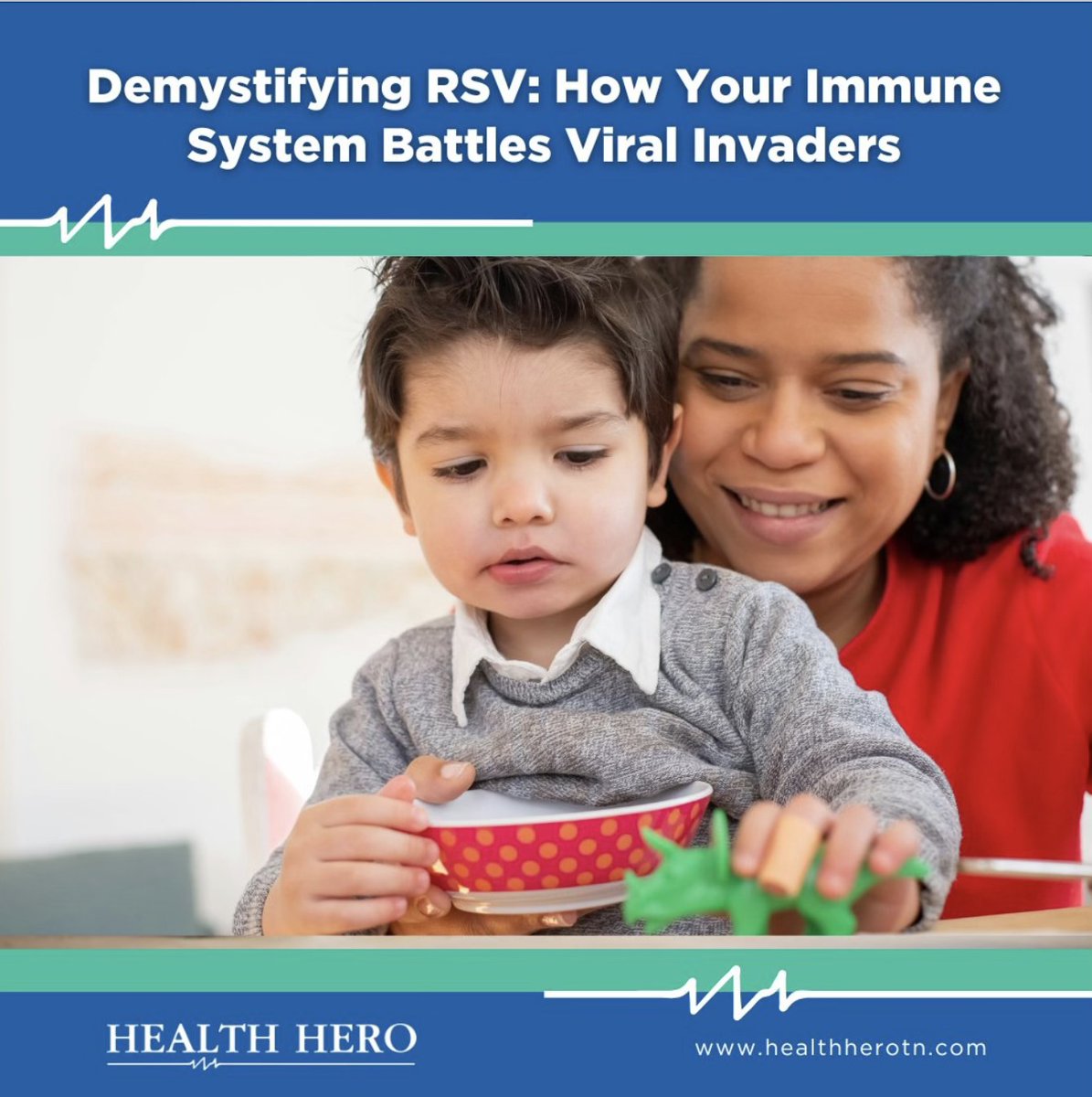 healthherotn's tweet photo. RSV is a common virus that can impact anyone but poses higher risks for kids and older adults.
https://t.co/6czsPWrMXU

#RSV #ImmuneHealth #PreventionTips #HealthHero #BeAHealthHero #HealthHeroTN https://t.co/fFszwsdCwy