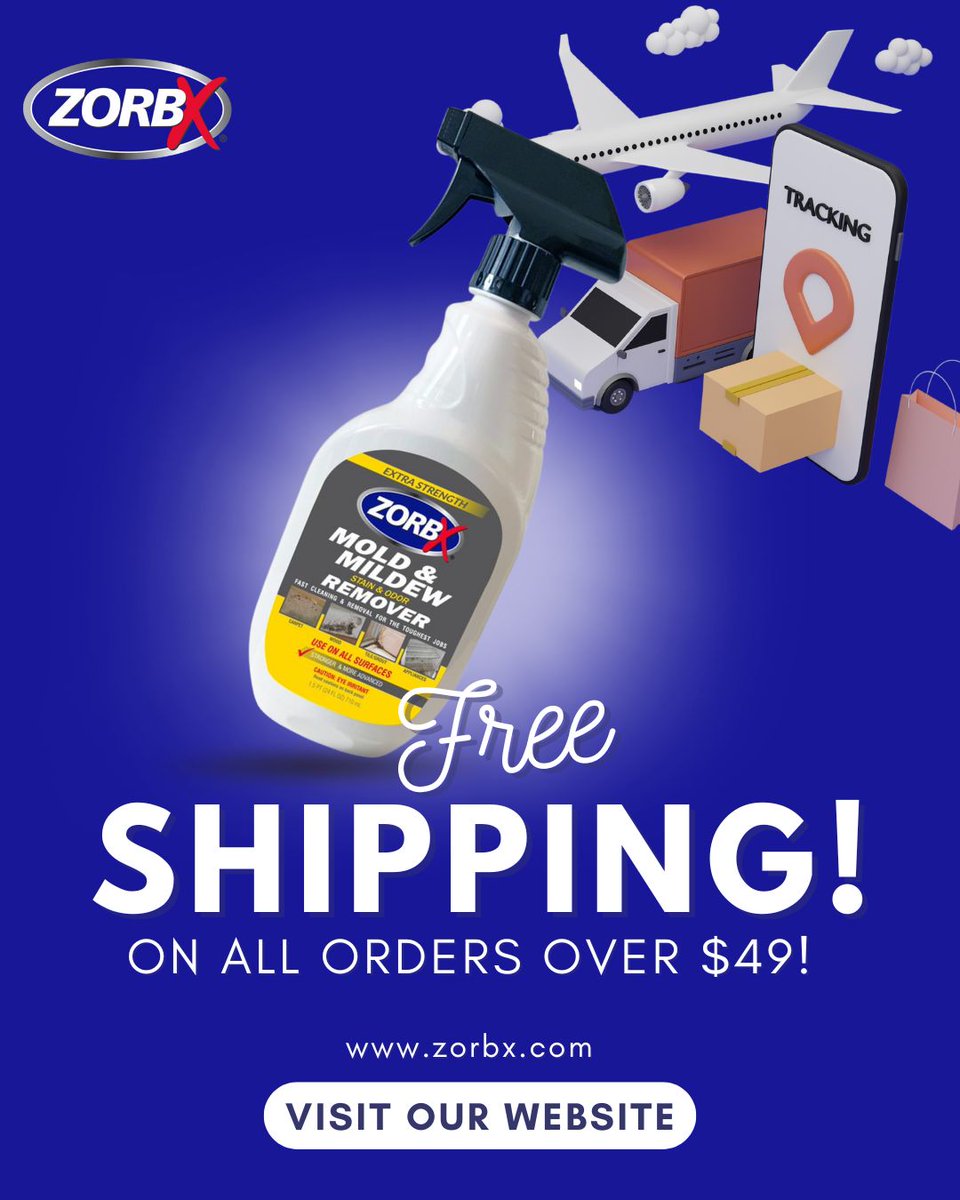 ZorbxProducts's tweet photo. 📦 Did you hear? Enjoy FREE SHIPPING on all orders over $49 at https://t.co/350U4HXVXK! Grab your favorites today! 🎉💙 https://t.co/C9g5sNopbS