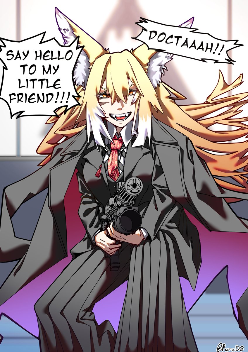 PuruD8's tweet image. 💀🤯🚀🚀 Vulpisfoglia&apos;s Little Friend
#Arknights