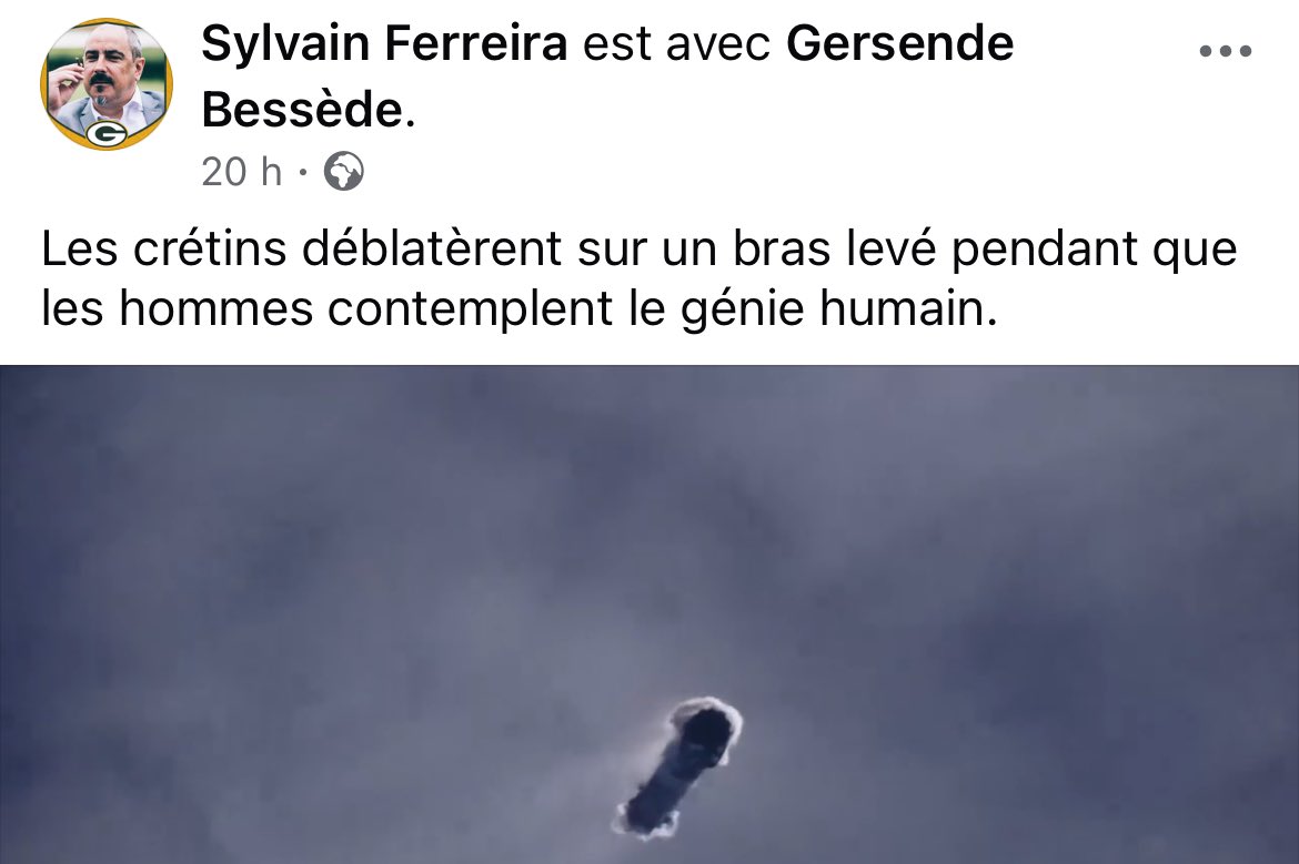 ObjectifDefonce's tweet photo. Au moins pas de doute sur le collabo Ferreira (@Terciosdelsol): les saluts nazis ça lui pose pas de problèmes.
Quand on veut être un Philippe Henriot, il faut s’attendre à la même fin de carrière. https://t.co/ZIWQz3vOdz