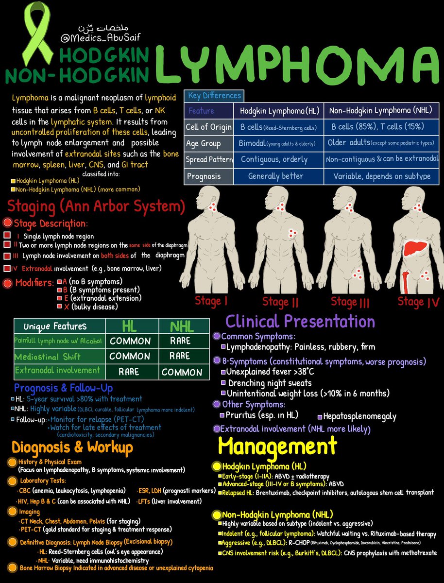 medics_AbuSaif's tweet photo. محاضرة lymphoma بصفحة ✅👌 https://t.co/peQd6Xvf8b