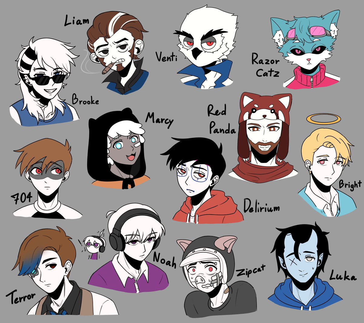 RighthandMalow's tweet photo. I started this last year just finally have time to finish😭

Also finally decide their name in my au

#2pbbs https://t.co/OjG039C6pr