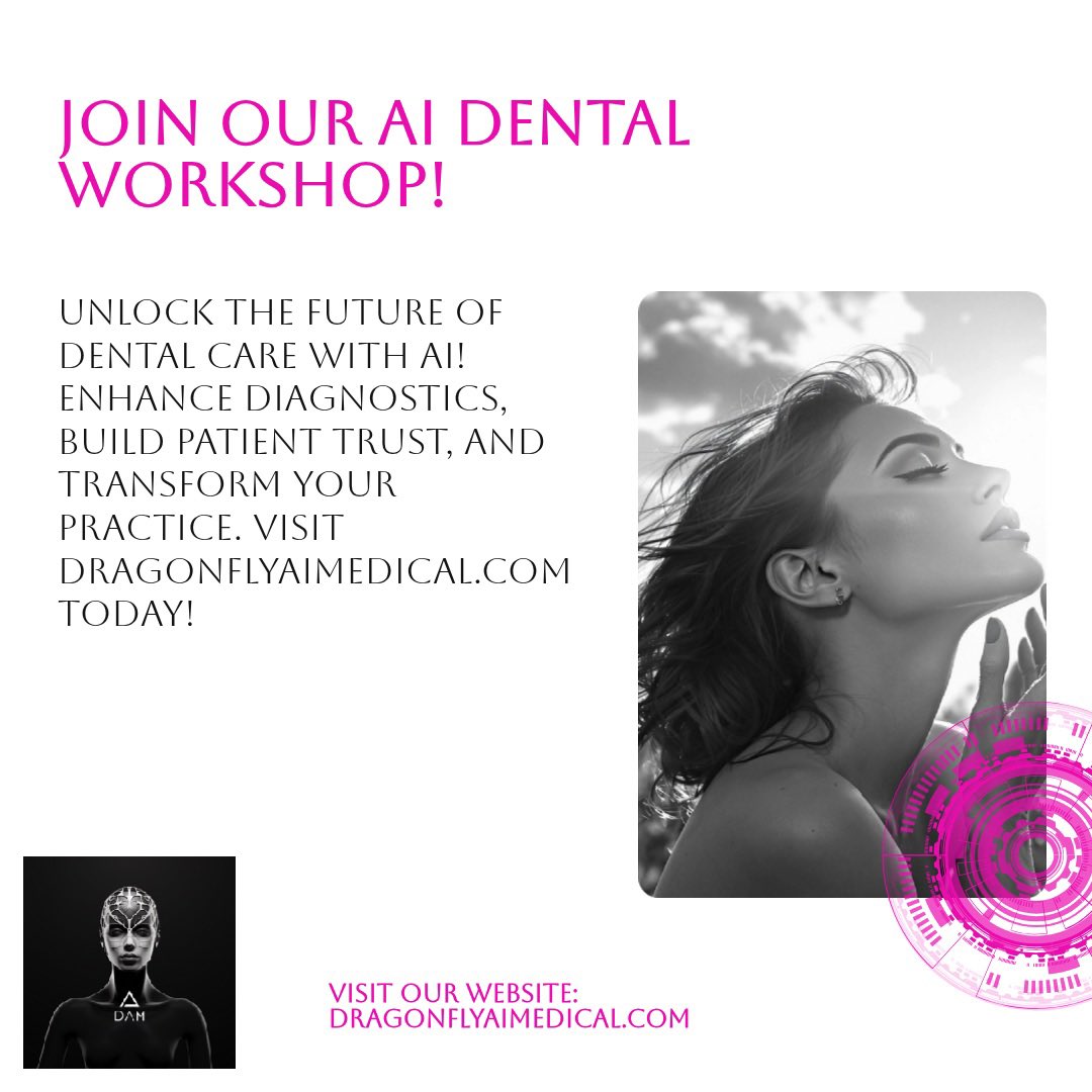 DfAiMedical's tweet photo. Wondering if AI in dental care is right for you? 

Discover how our innovative approach can enhance diagnostics and patient trust. 

Visit our website: https://t.co/xVdAVAtc7u!
#DentalAI #AIDentalCare #ArtificialIntelligence #DentalInnovation #PathologyDetection #DigitalDentistry #Teledentistry #HealthTech #Télédentisterie #FuturDeLaDentisterie #SolutionsDentaires #IntelligenceArtificielle #SantéNumérique #ConfianceSanté #InnovationDentaire #AIForHealth #IADentaire #DigitalHealth