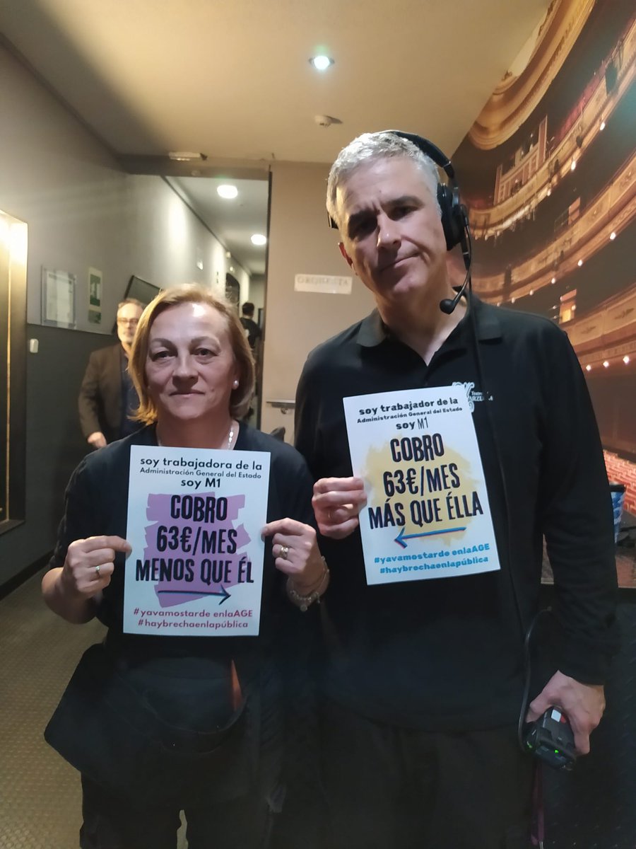 ccooMECD's tweet photo. La lucha por la #IgualdadSalarial en nuestros teatros es una cuestión urgente que no puede esperar más. #YaVamosTarde en la AGE.
@culturagob 
@balletnacional @centrodramatico 
@CNDanza 
@TEATROCLASICO 
@TeatroZarzuela https://t.co/oCFrWPpdVb