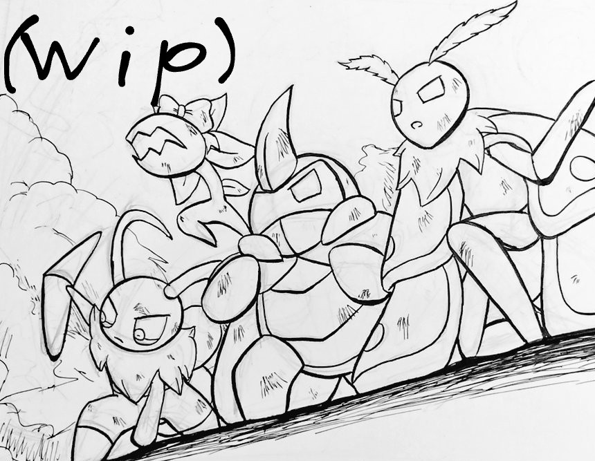 (Wip)つけペンリハビリ(練習)中