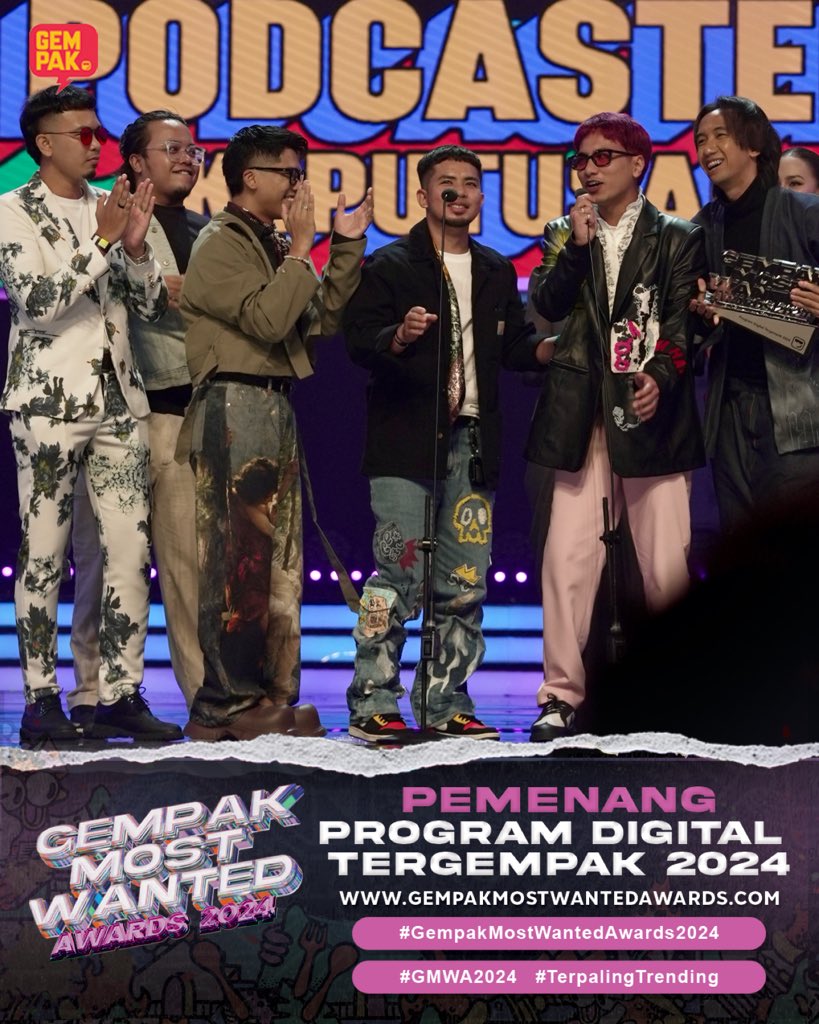 Astro Gempak (@astro_gempak) on Twitter photo #GempakLive: Akhirnya #SterkNaikStage jadi realiti!!! Tahniah <a href="/SterkProduction/">Sterk Production</a> 🤩
Saksikan siaran langsung karpet merah, Live+ eksklusif di YouTube, Facebook dan TikTok Astro Gempak!
IT’S SHOWTIME. FLEX YOUR ART!
🏆 #GempakMostWantedAwards2024
🗓️ 23 Februari 2025 #GempakLive: Akhirnya #SterkNaikStage jadi realiti!!! Tahniah <a href="/SterkProduction/">Sterk Production</a> 🤩
Saksikan siaran langsung karpet merah, Live+ eksklusif di YouTube, Facebook dan TikTok Astro Gempak!
IT’S SHOWTIME. FLEX YOUR ART!
🏆 #GempakMostWantedAwards2024
🗓️ 23 Februari 2025
