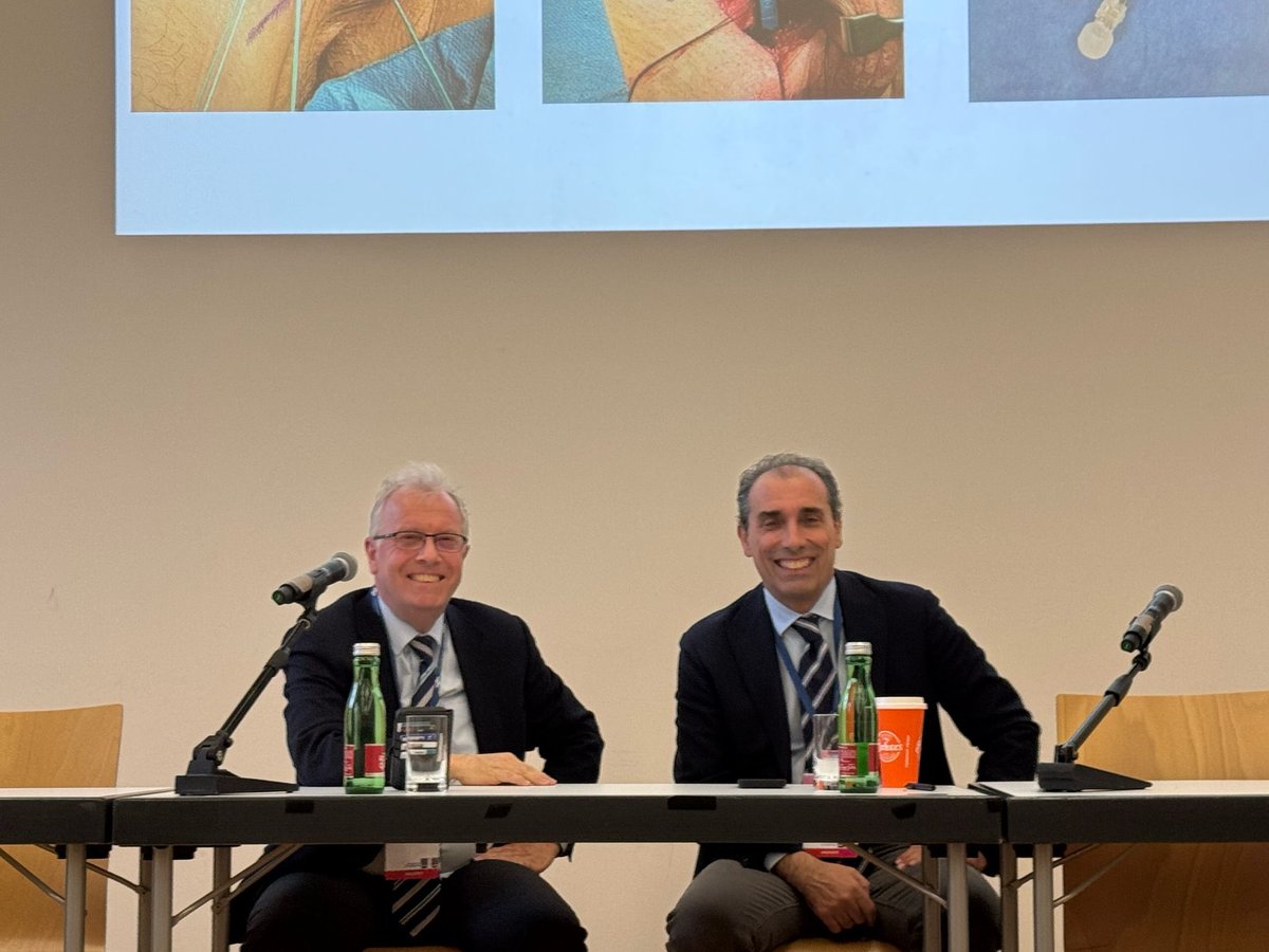 The European Society for Sexual Medicine is playing in Wien.
Two past presidents of this Society, Prof David Ralph and Prof Carlo Bettocchi, are discussing on the role of penile prosthesis nowadays
<a href="/essm_tweets/">European Society for Sexual Medicine (ESSM)</a>
