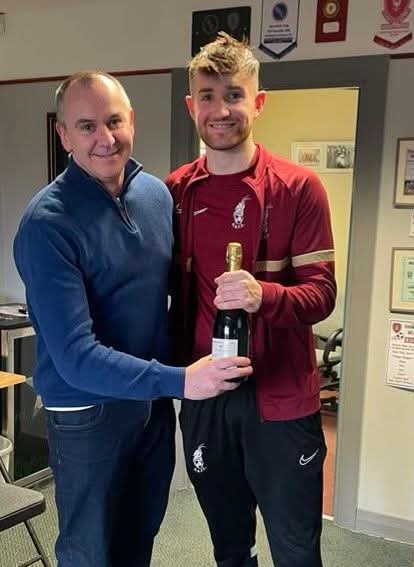 SATURDAY'S MAN OF THE MATCH

On the 1st anniversary of his first Hi Hi's goal <a href="/tom_davies10/">Tom Davies</a> was reckoned our top performer on a disappointing day yesterday.  Added to his goals tally and gave his all; Tom's pictured receiving his award from Andy Scott of sponsors <a href="/mazzoliitalian/">Mazzoli Italian Kitchen</a>