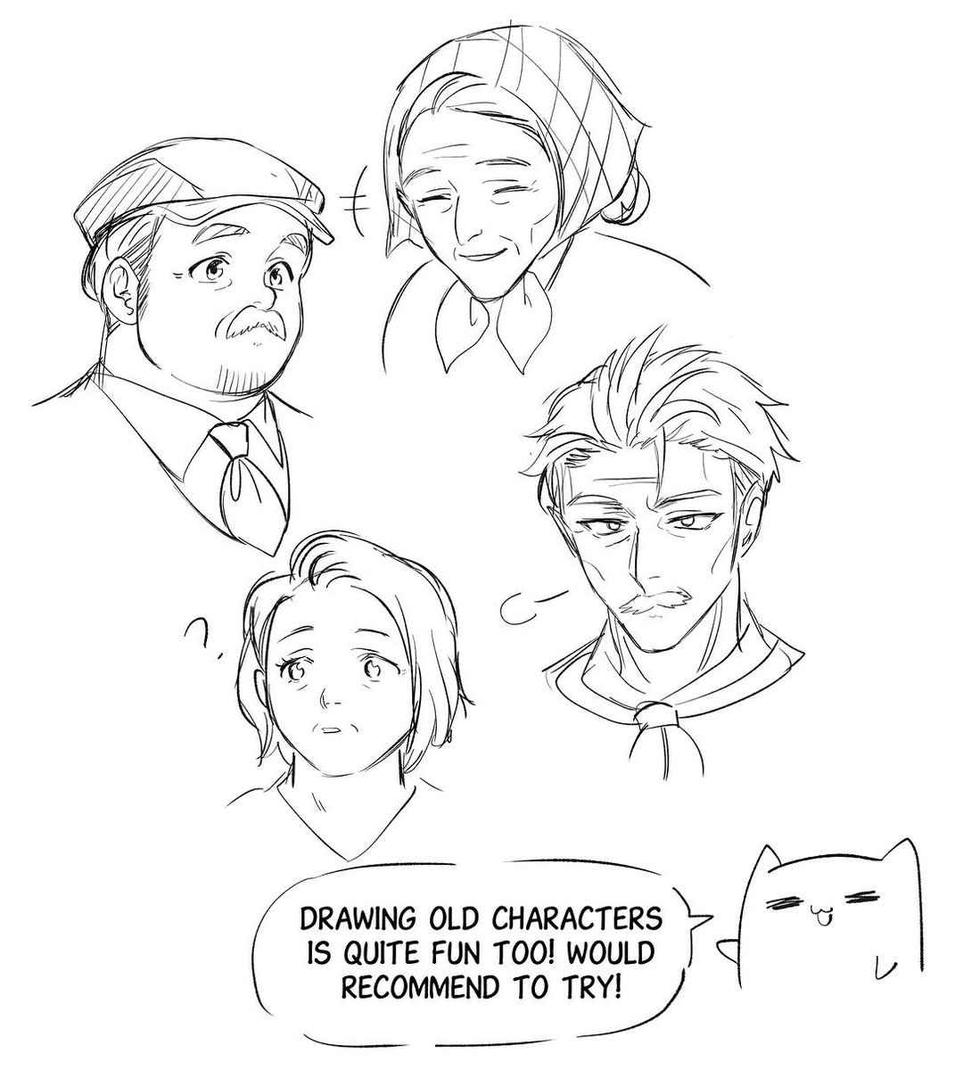 xppenca's tweet image. #XPPenTutorial
Fun tutorial to draw characters of different ages (Featuring characters from #grandpawebtoon = Willame and Mina)
credit:@az_hanza
#XPPenromance #CreativeRomance
#fallinginlovewithmyexfiancesgrandfather #arttips #arttutorial