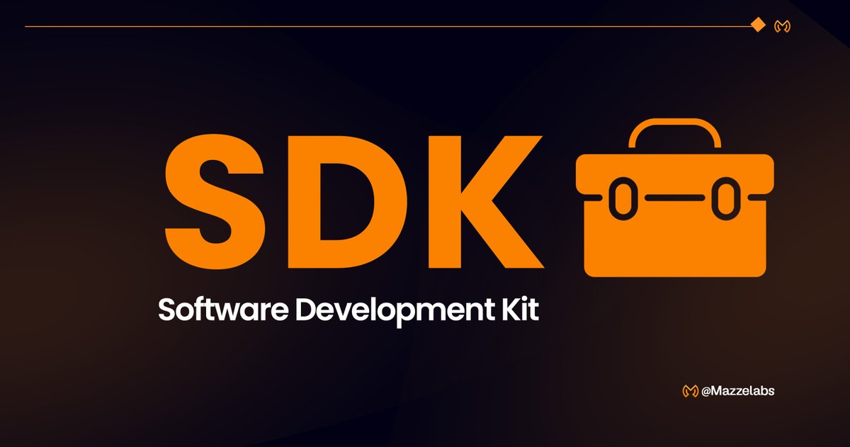 MazzeLabs's tweet image. 1/ As we wrap up the week, let’s dive into an important piece of the Mazze ecosystem, The SDK (Software Development Kit). 

It’s the bridge that connects developers to the MAZZE network, making blockchain integration seamless.

In this short thread, we’ll highlight what SDKs are,…