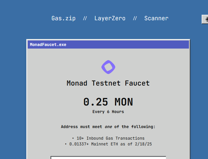 JoeLee88795's tweet photo. Need @monad_xyz faucet? Try @gasdotzip got 0.25 in less than 15secs, you can get 0.25 mon every 6hrs.
Link Here: https://t.co/5mccvR7s5Y
Follow for Alpha's Monad.
Mint FREE NFT, Check Pin Comment.
#faucet #mon #monad #MonadTestnet #monadfaucet #Monad #MonadTestnet #gaszip https://t.co/4fLH41pHNq