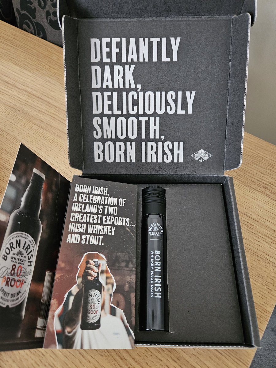 Great Whiskey with coke/pepsi! #BornIrishWhiskey #Teiyit #Gifted