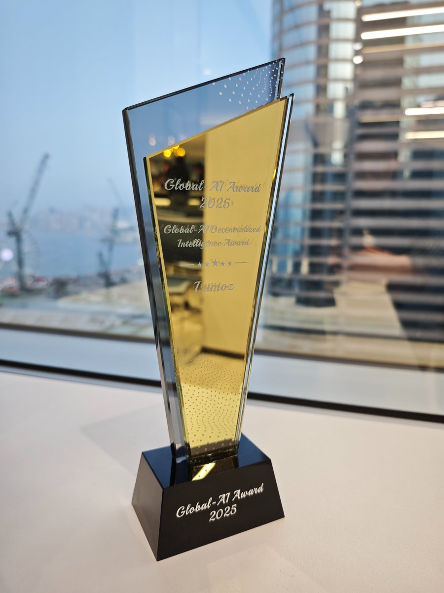 👏Exciting news from #ConsensusHK2025! 🎉 
Lumoz has won the Global Decentralized AI Award! 🏆 This recognition motivates us to keep pushing the boundaries of Decentralized AI. The journey has just begun! 🚀
#Lumoz #AI #DeepSeek #Decentralized #Consensus2025 #HongKong