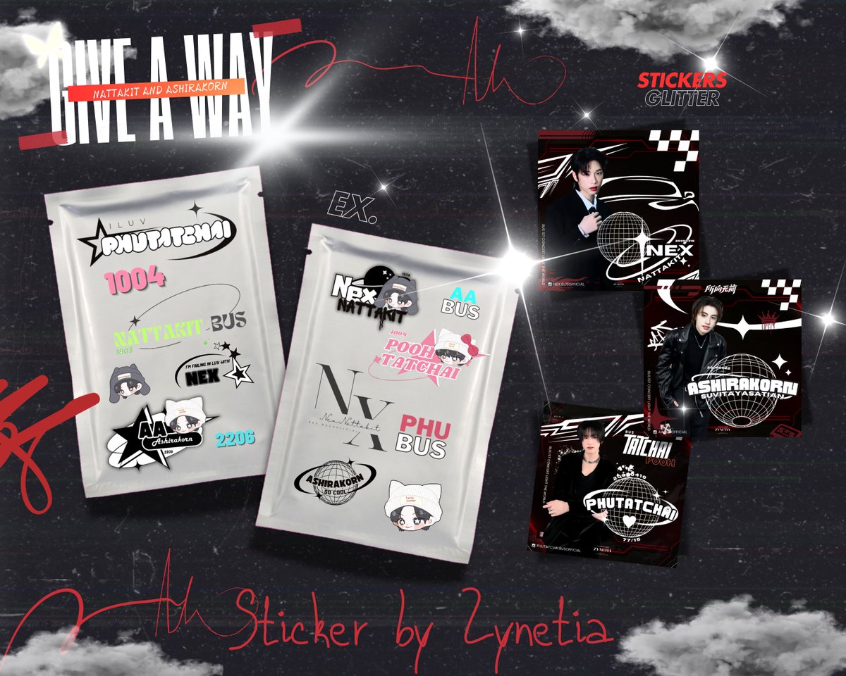 ZYNETIA's tweet photo. GIVE A WAY ─── ♥︎

𓈈 STICKERS DIE-CUT / NEX AA PHU
𓈈 Photocard ID and Photocard Hogwarts BUS School / NEX AA

◡̈ รอบออนไลน์ 
แจกฟรีไม่มีค่าใช้จ่ายได้ทั้งหมด 10 EA ส่งตรงถึงหน้าบ้าน

แจก 2 Set

♥︎ —— Retweet Only 

[ #NEXnattakit #AAashirakorn #PHUTATCHAI 
 #ตลาดนัดBUS ] https://t.co/yzdG10h6e0