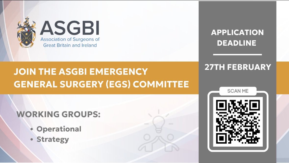 Come join the team!!

Looking for passionate, enthusiastic surgeons of all levels to help support <a href="/asgbi/">ASGBI</a> EGS activities. Lots of opportunity to develop new skills
&amp;feed into a dynamic and supportive team shaping the future of EGS.

You’ve got nothing to lose by applying!
