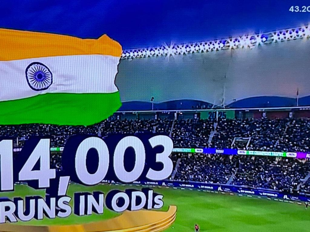 ashubhargava123's tweet photo. 43.2 Cr people saw @imVkohli crossing 14000 ODI runs on @JioHotstar
Now the number jumped to 43.6 Crore..its insane!!
How many people have JioHostar app???
#IndvsPakLiveStreaming
#iccchampionstrophy2025 https://t.co/2r340bfn8n