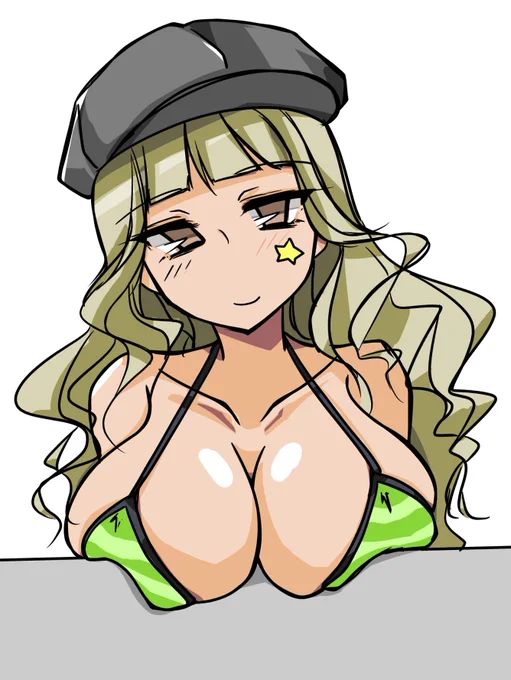 お胸にハイライト入れた。満足 