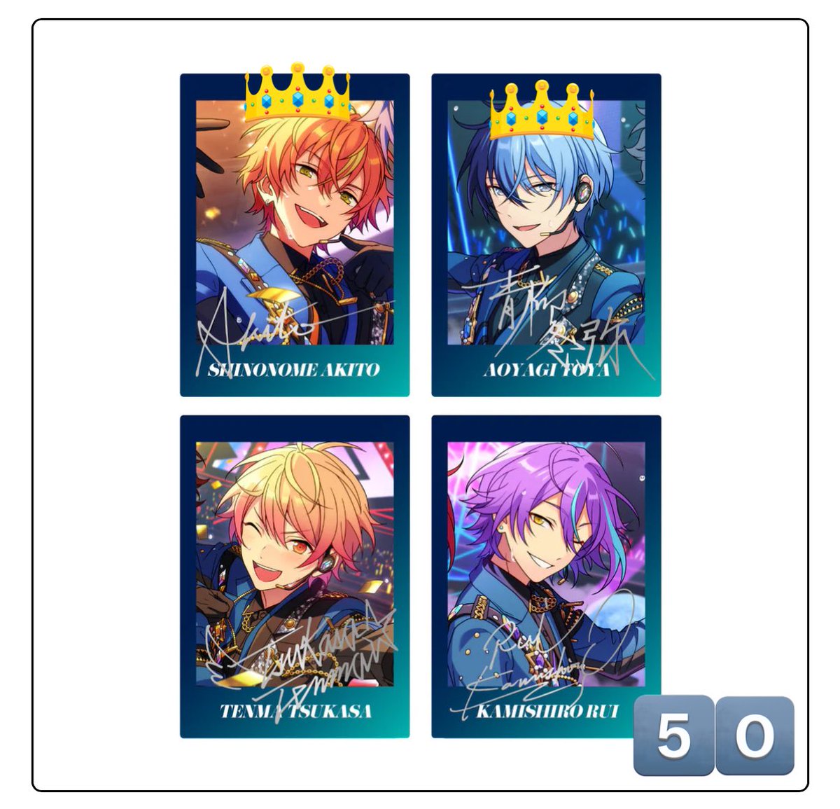 【交換】プロジェクトセカイ プロセカ あんスタコラボ グリッター缶バッジ ぱしゃっつ

譲:司 類 レン
求:冬弥 彰人

A 
再交換5点ずつ含んでおります
司15 類15⇔冬弥15 彰人15最優先

B
レン40⇔冬弥10 彰人10◎
冬弥彰人同数のみ

ぱしゃっつ
類 司⇔冬弥 彰人同数可能な方優先