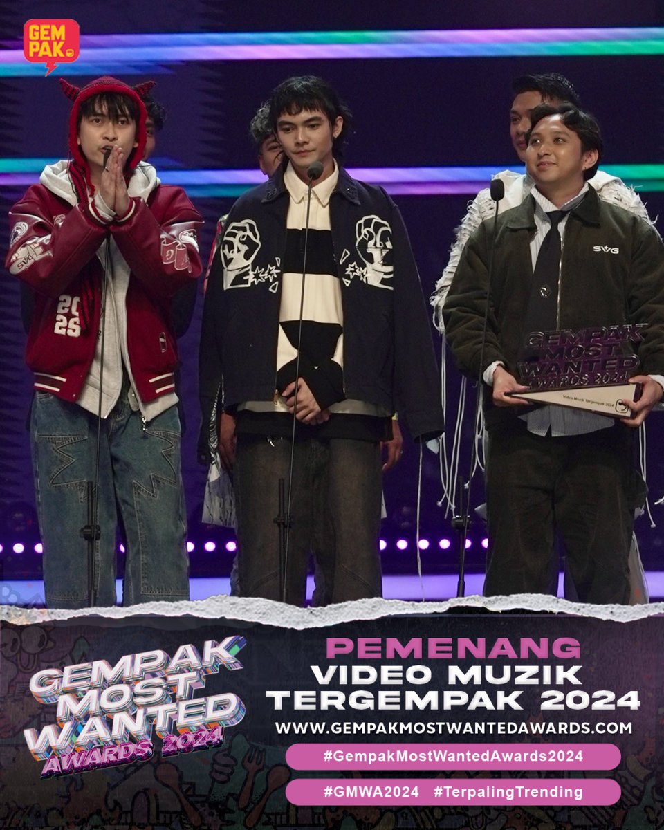 #GempakLive: Fuhhh tahniah @insomniacks.my @nabilataqiyyah ! Fans korang memang awesome!

Saksikan siaran langsung karpet merah, Live+ eksklusif di YouTube, Facebook dan TikTok Astro Gempak! 

IT’S SHOWTIME. FLEX YOUR ART!
🏆 #GempakMostWantedAwards2024
🗓️ 23 Februari 2025