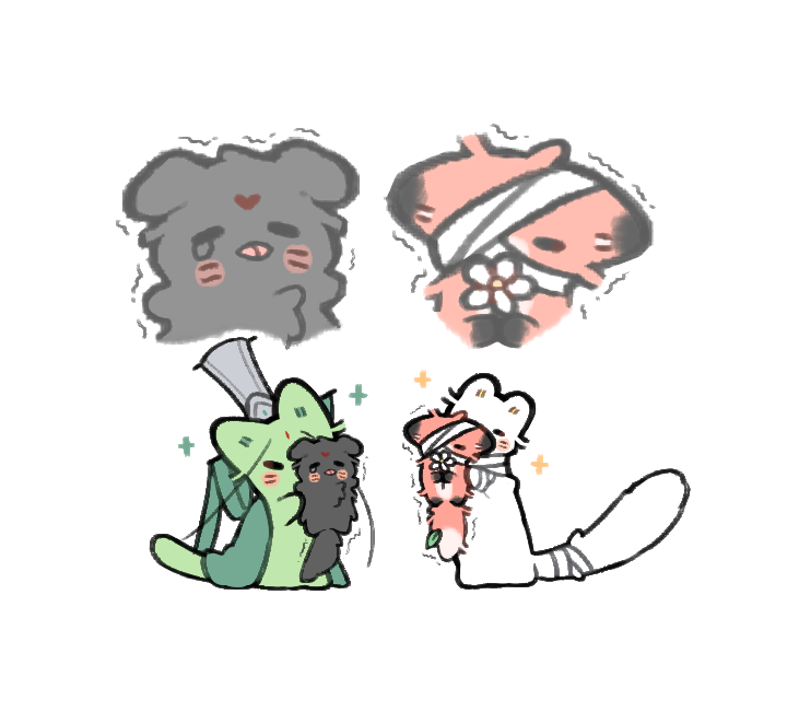 Y__UOvOU__Y's tweet image. ✨🐱🐶✨🦊🐹✨