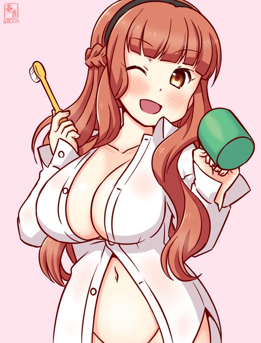 「うんうん、私に今日も任せて!」

#艦これ版真剣お絵描き60分一本勝負_20250223
#デ・ロイテル

※本を読んでたので遅刻 開始2230時 