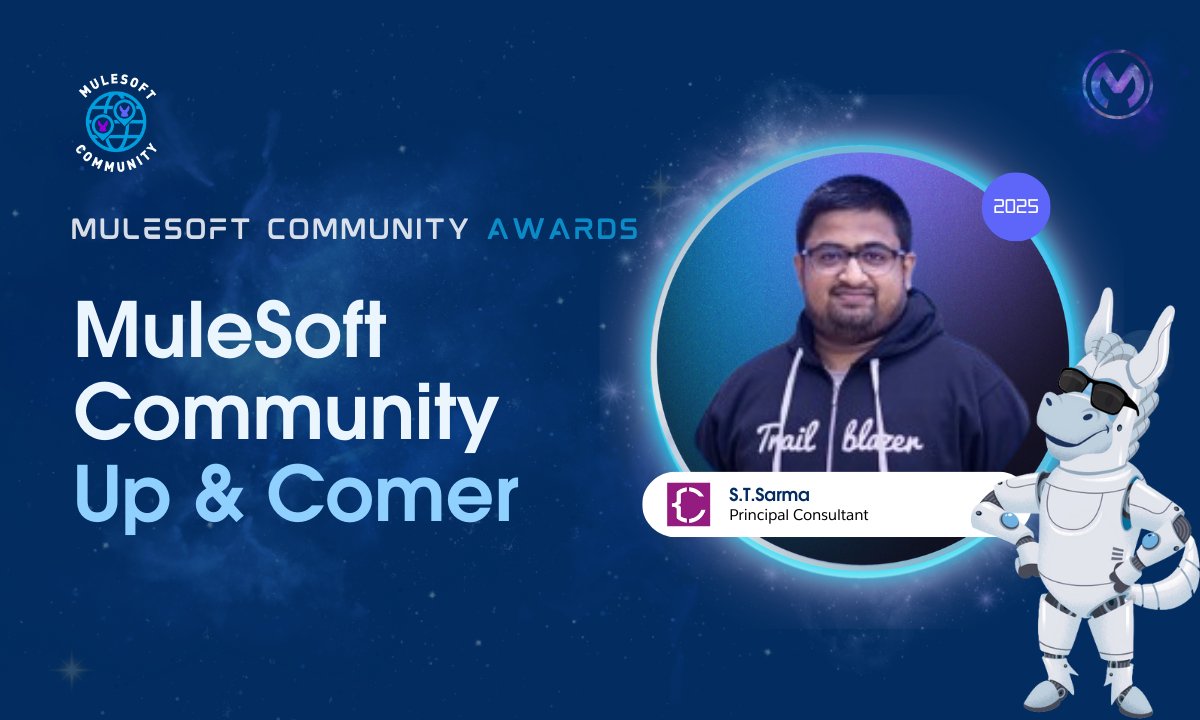 ST_Sarma's tweet image. I&apos;m incredibly honored to be recognized in the Annual #MuleSoft Community Leader Submit for my contribution towards the MuleSoft Community! Thanks to all those been part of this &amp;amp; Looking forward to  making an even bigger impact &amp;amp; building a strong #MuleSoftCommunity in Sri Lanka