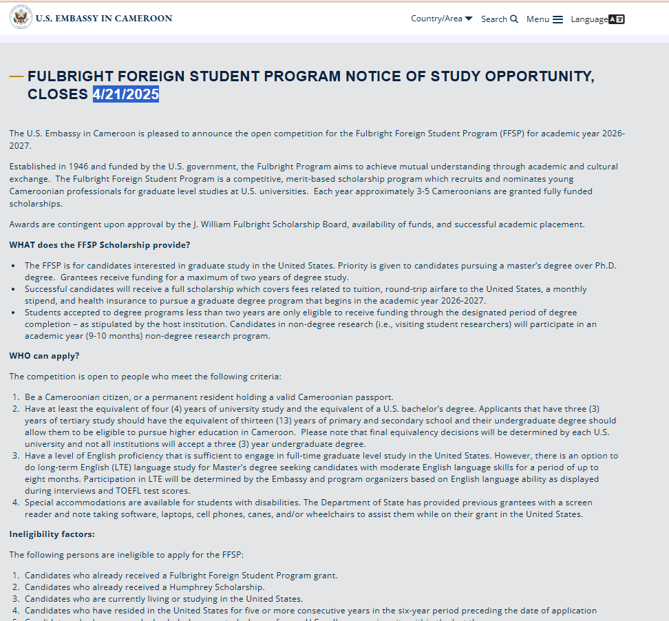 sylviewatikum's tweet photo. Tuition +  Round-trip airfare + monthly stipend +  health insurance + J1 visa fees for MASTERS students to the USA. Deadline: April 2025. Family OK!
How to apply –👉 https://t.co/ICyfcbxvGG https://t.co/5Nv17oz2SE