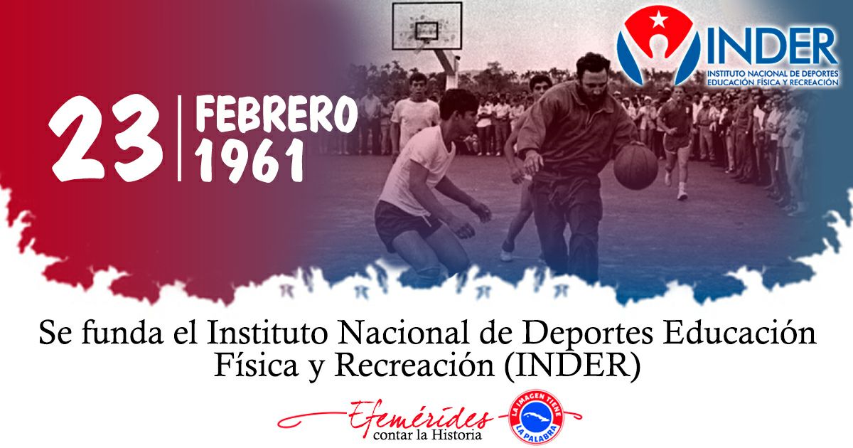 Muchas felicidades a los trabajadores del INDER en el Aniversario 64 de su fundación. #CubaInspira