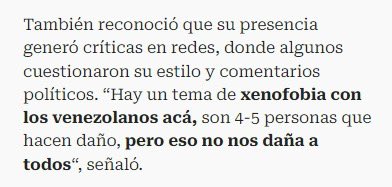 Pixies_cl's tweet photo. Como le gusta a George Harris sacar el tema de la xenofobia cuando sus compatriotas venezolanos delinquen en todos lados, no se han ganado el repudio de Chile, Perú, México, Ecuador, Panamá, hasta en USA de la nada. Pediría algo de autocrítica pero son venecos, no la conocen 🤷🏻‍♀️ https://t.co/Wf9j2tUwH5
