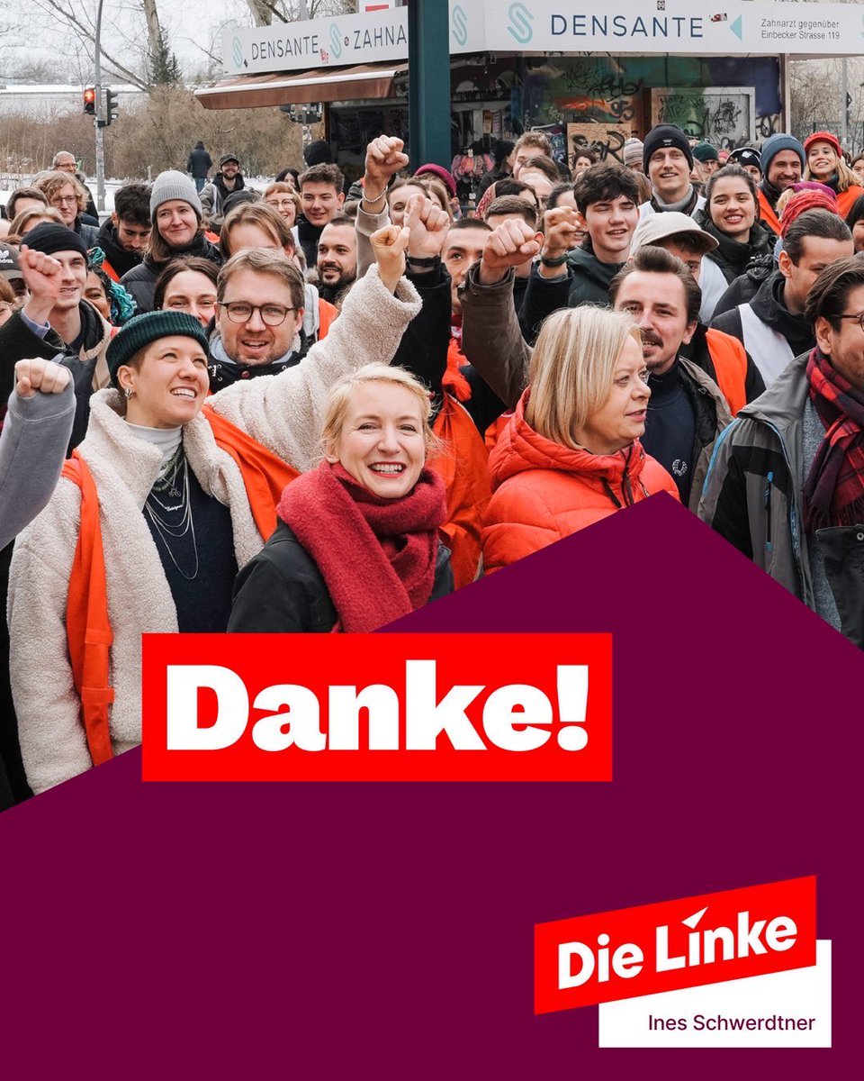 Wie auch immer das Ergebnis um 18 Uhr aussieht, wir haben bereits gewonnen.

Wir haben gewonnen, weil wir in den letzten Wochen so viele Menschen begeistern konnten, bei uns mitzumachen und ihnen Hoffnung gegeben haben. Danke nach Lichtenberg ❤️

Die Zukunft ist links 🌹