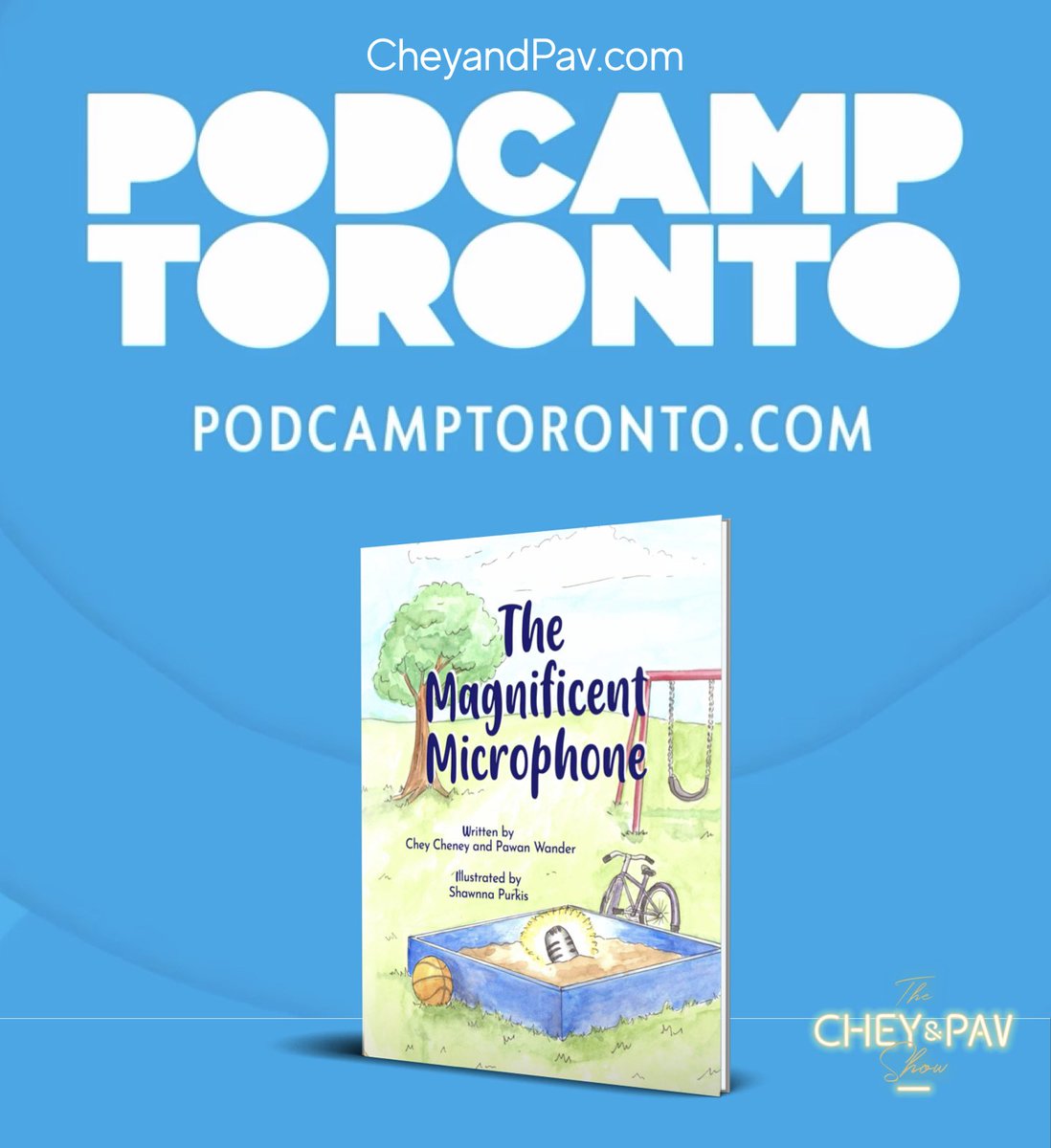 Exciting news! 🎉 At #Podcamp, we’ll be giving away TWO copies of our picture book The Magnificent Microphone! 

🎙️📖 Join our session, learn how we extend our podcast content using <a href="/Medium/">Medium</a>, and enter for a chance to win! See you at George Brown College! #Podcasting