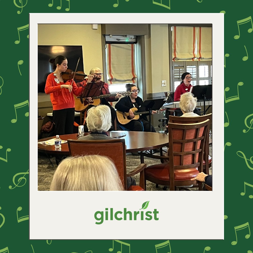 🎶 Partner Concerts are our way of saying thank you to our senior living community partners! Led by our music therapists &amp; volunteers, these events bring joy, singing, &amp; even dancing! 💃🎤 A heartfelt way to connect, educate, and celebrate together. 💜 #GilchristCares #MusicHeals