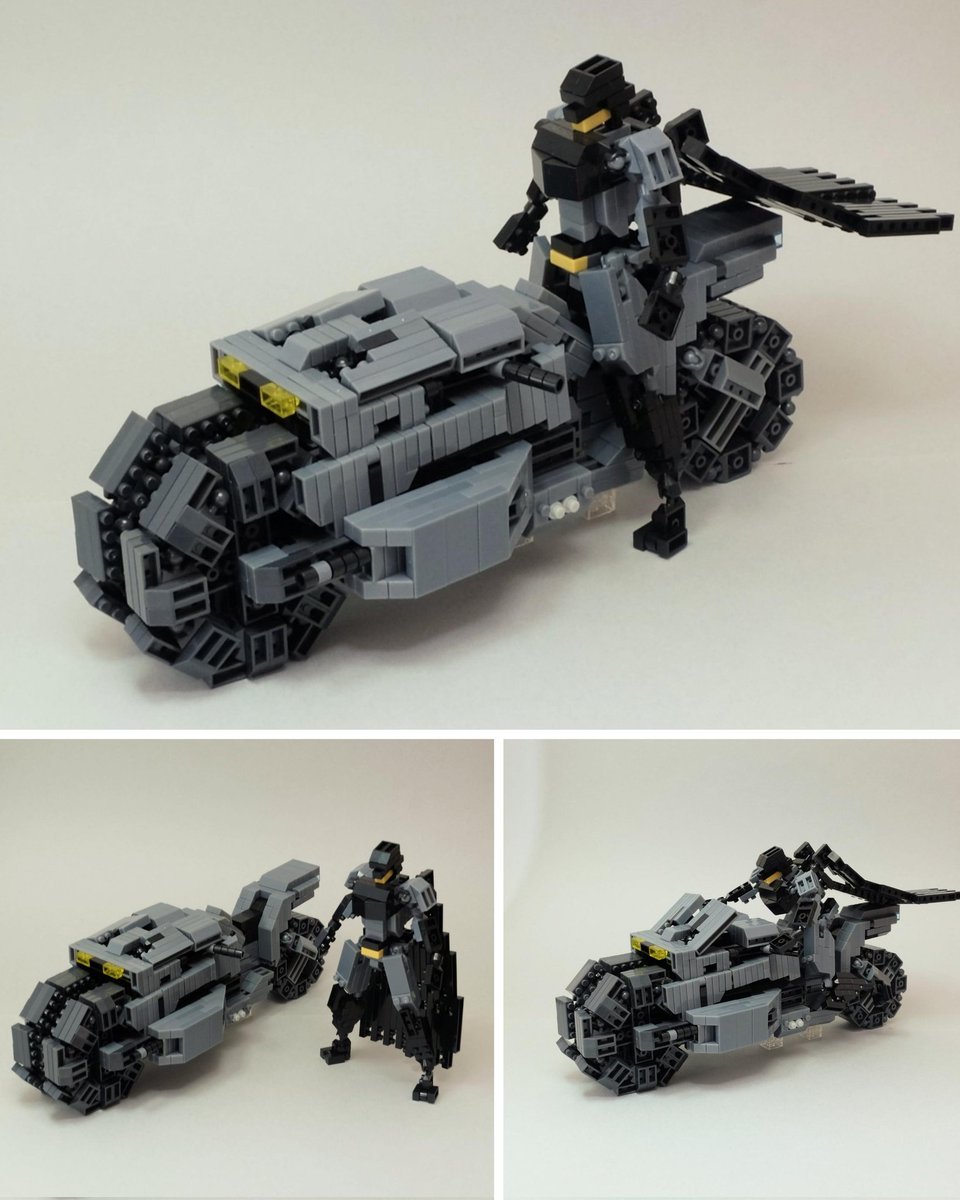 kuremochi40's tweet photo. Daisoプチブロックでバットマンとバットサイクルを作りました。
バイクのくせに装甲車のようにゴツいバットサイクル。映画ザ・フラッシュにほんの数分だけ登場するこちら、いかついベンバッツにピッタリで最高なんです。活躍場面の少なさが残念…。個別の写真はツリーへ。

#プチブロック https://t.co/PZlQ0jP45z