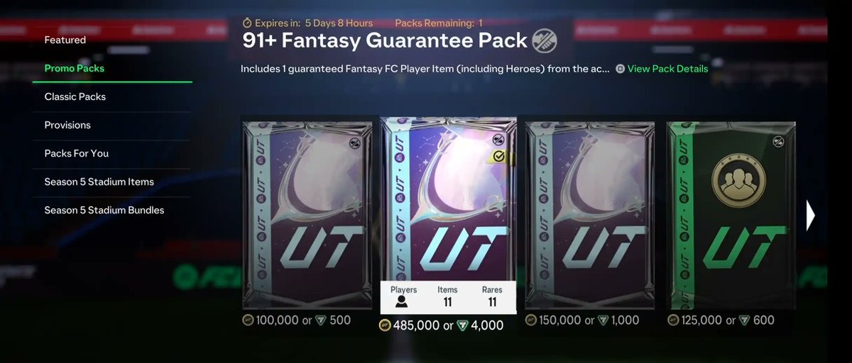 🚨91+ Fantasy Guarantee Pack for FREE!

✅Like
✅Comment console
✅Follow <a href="/FIFAUTeam/">FIFAUTeam</a> &amp; <a href="/FC_Ranker/">Ultimate FC Ranker</a>
 
24 hours to enter!