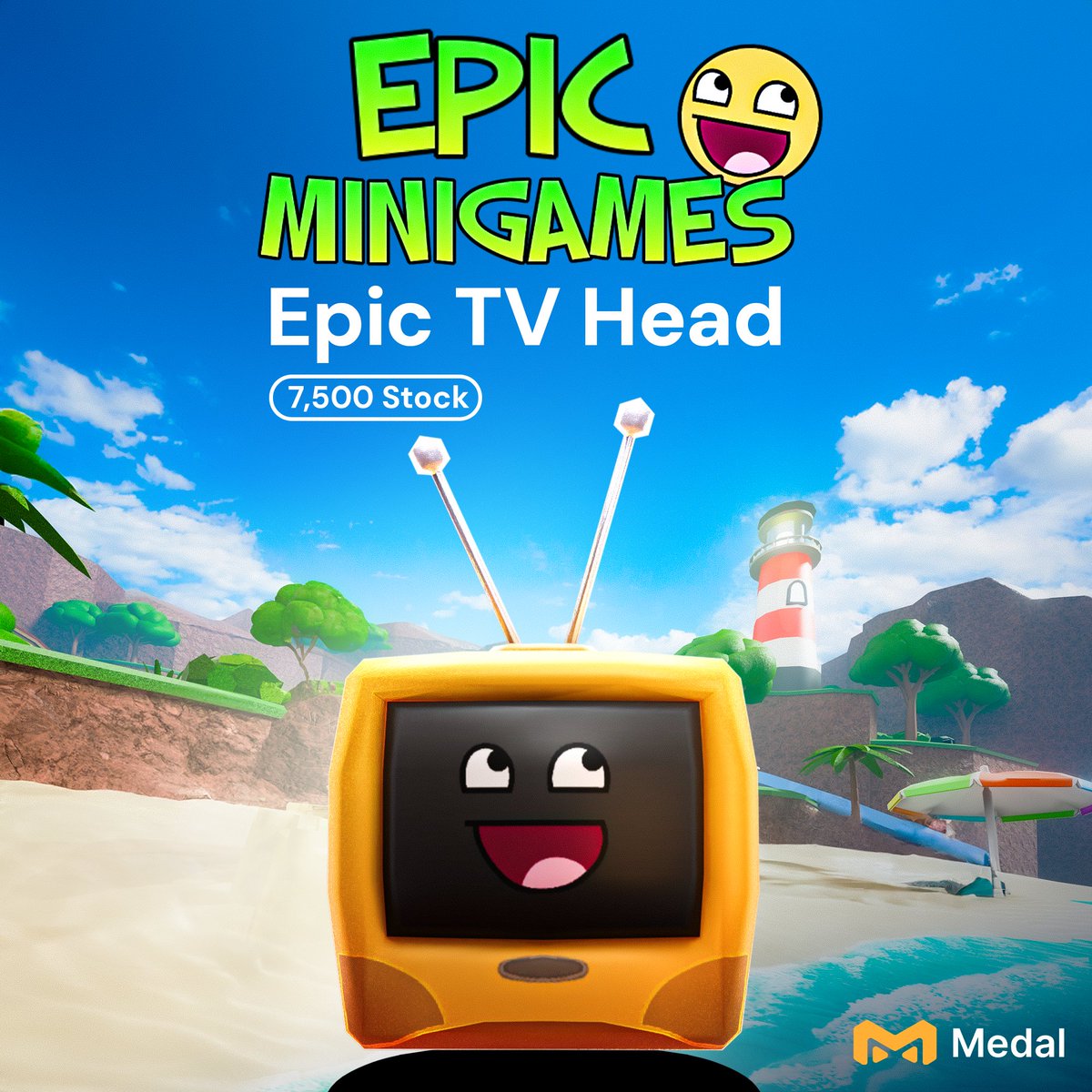 In collaboration with <a href="/Medal_TV/">Medal</a>, we're giving you the chance to win a free UGC item in Epic Minigames, limited to 7,500 copies!

Info can be found in-game and here: medal.tv/?ref=dev-roblo…