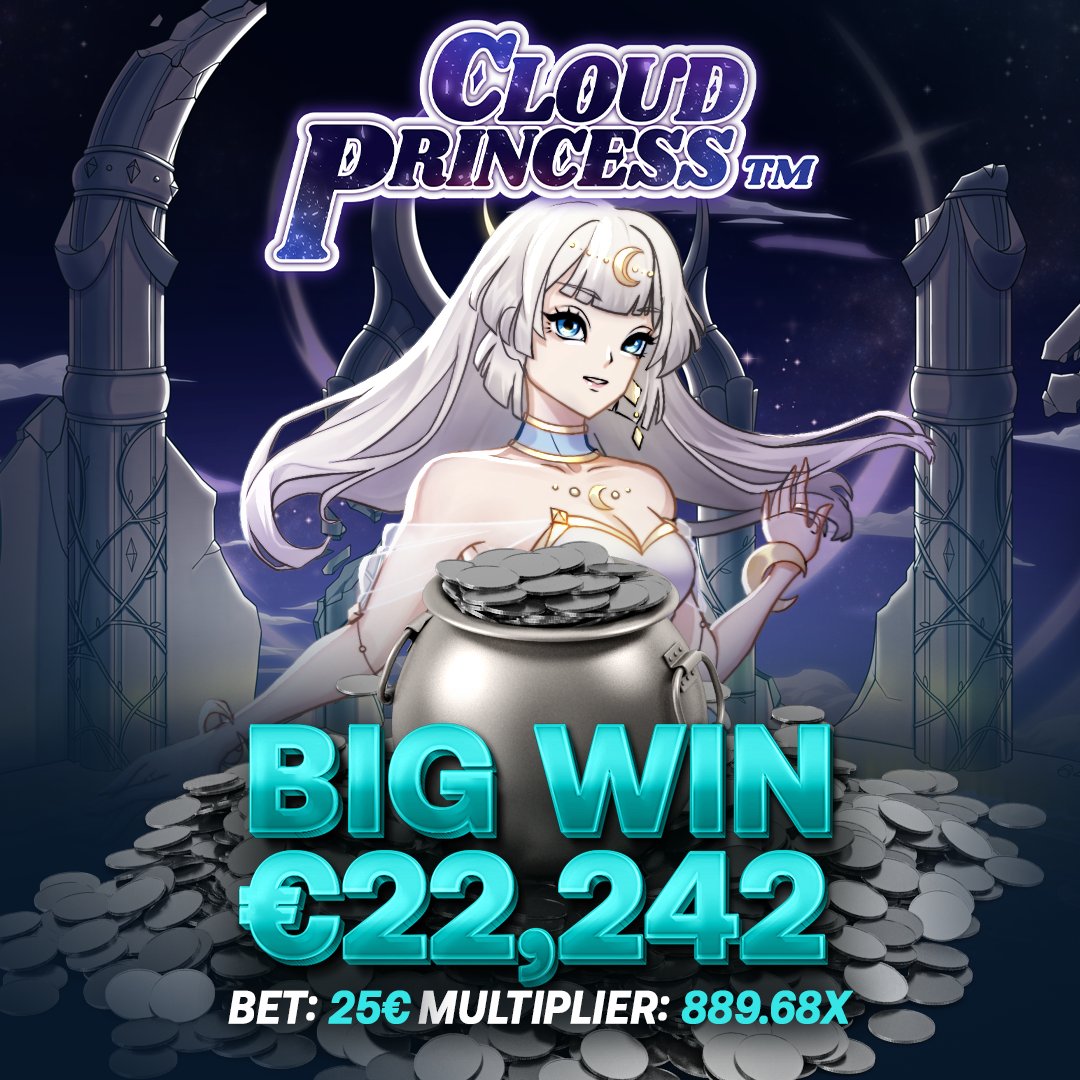 betpanda_casino's tweet photo. Feeling drowsy? ☁️💤
One lucky dreamer dropped €25 on #CloudPrincess and woke up with a #BigWin of €22,242! 💸✨
Have you tried this enchanted slot yet? 🌸 Might be time to chase your own dreamy win! 🎰💫 https://t.co/vj58UrwIEC