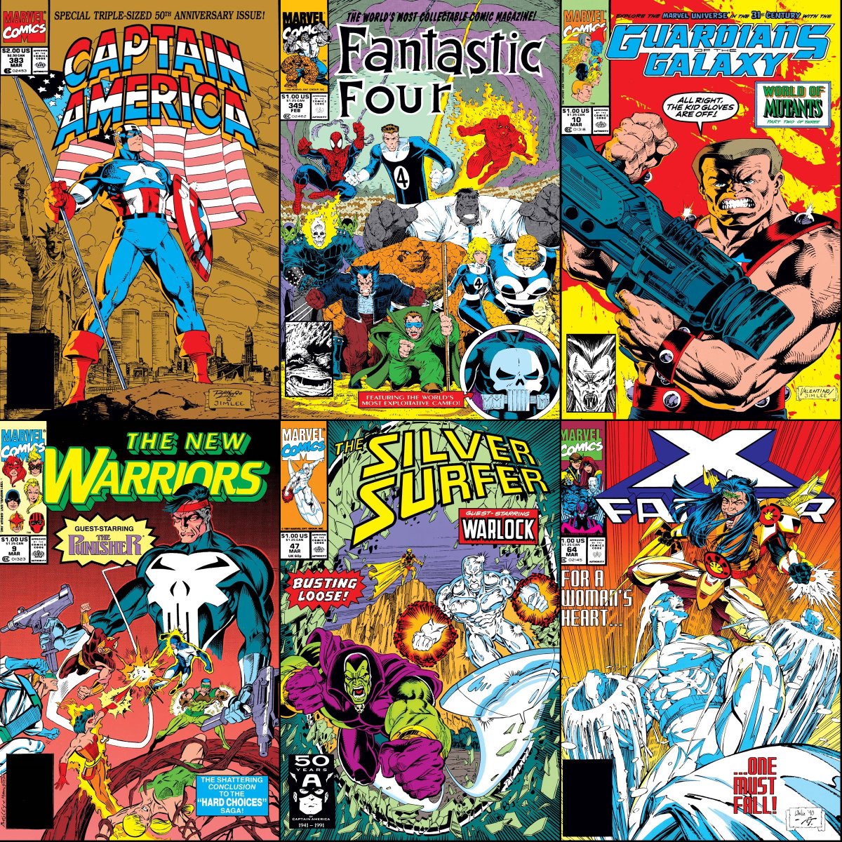 Marvel Comics that were on sale with cover dates of March 1991.