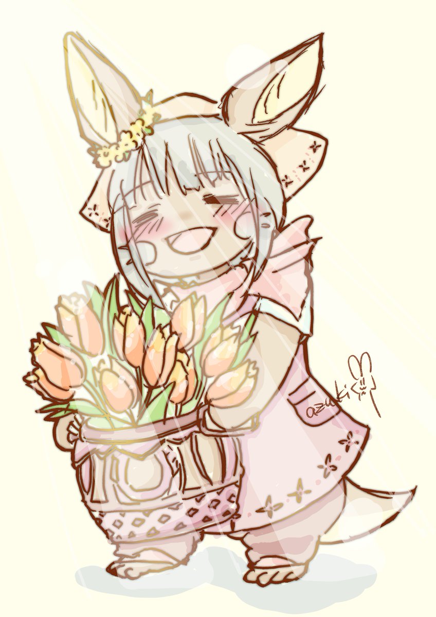ナナチ(メイドインアビス) 「花屋ナナチ#メイドインアビス 」|うらべあづきのイラスト