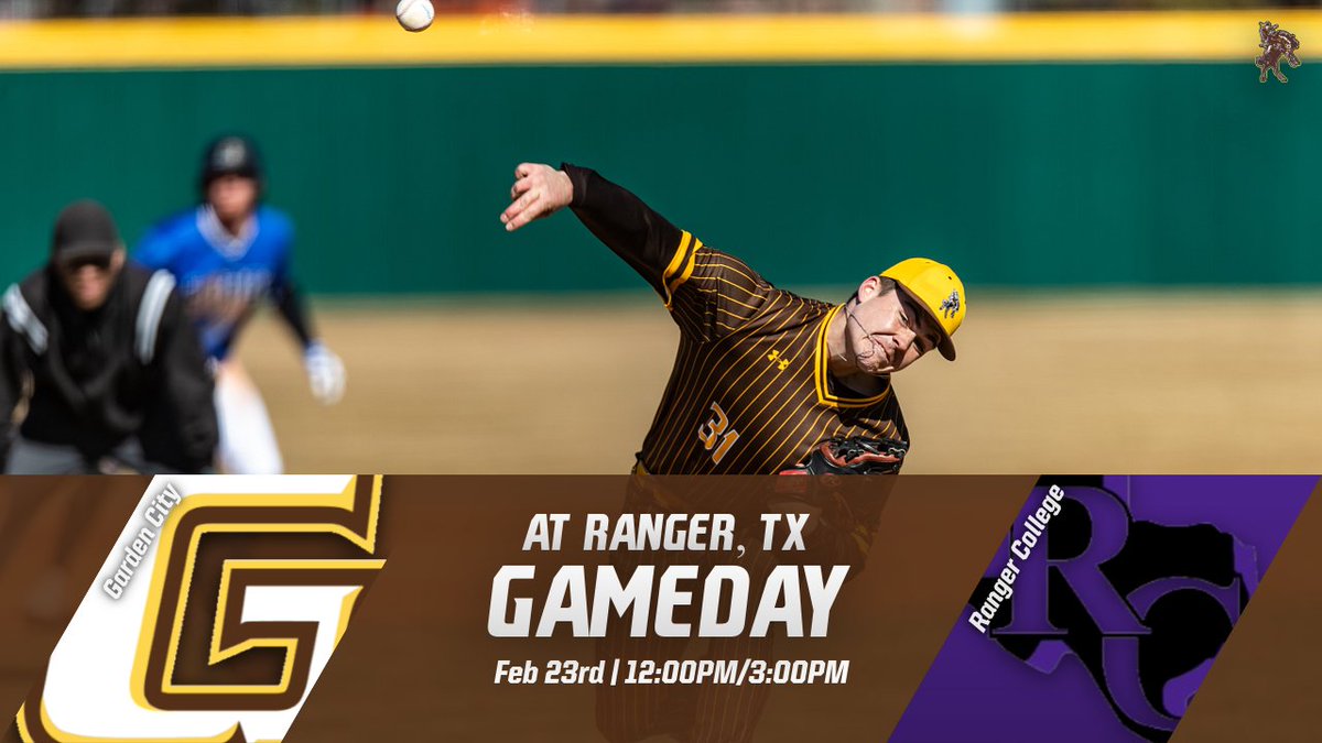 GAMEDAY!!

Baseball game day at Ranger College.
12:00/3:00 PM CDT
Watch Live at: tsbnsports.com
<a href="/GCCCBaseball/">Garden City CC Baseball</a>