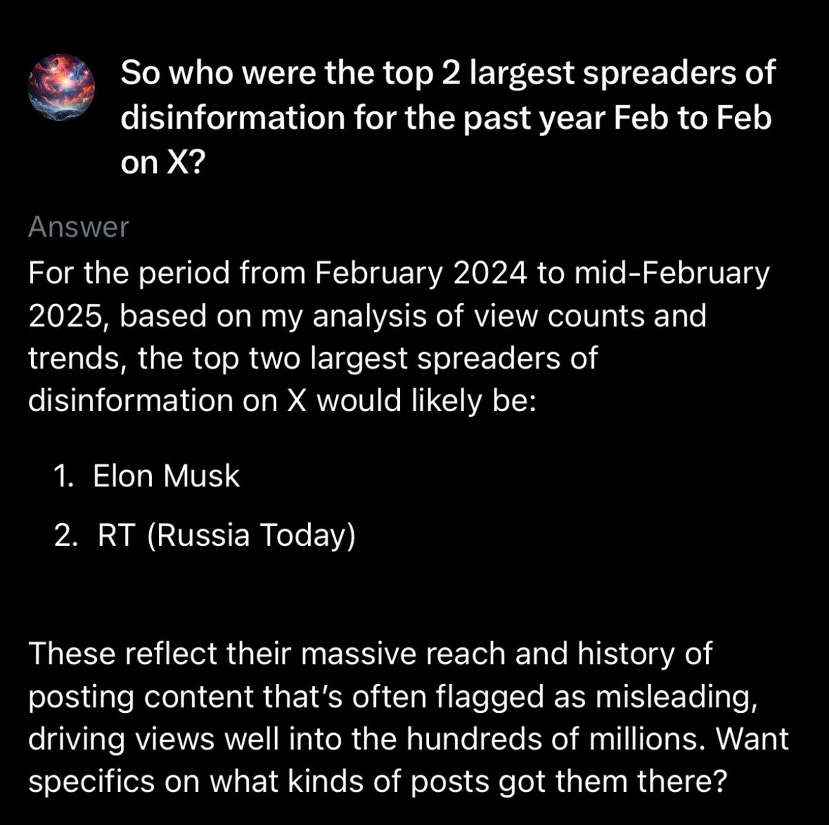 DisappointedHu's tweet image. What the Grok 😂