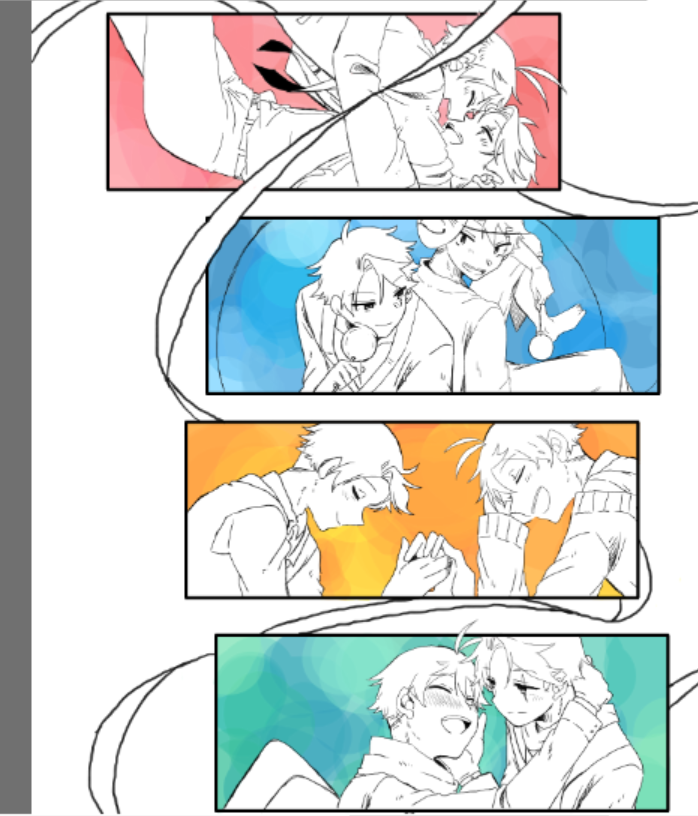 水同僚合同誌の表紙を描いております～ 