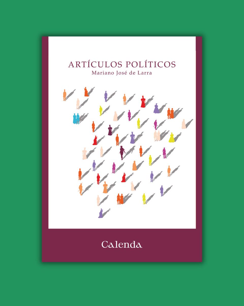¡Nuevo libro!

Se trata de un selección de "Artículos políticos" de Larra, el que tratamos de recoger toda la capacidad crítica y satírica de Larra, que destila una apasionada preocupación por las costumbres de España.

Tienes toda la información en: calendalibros.com