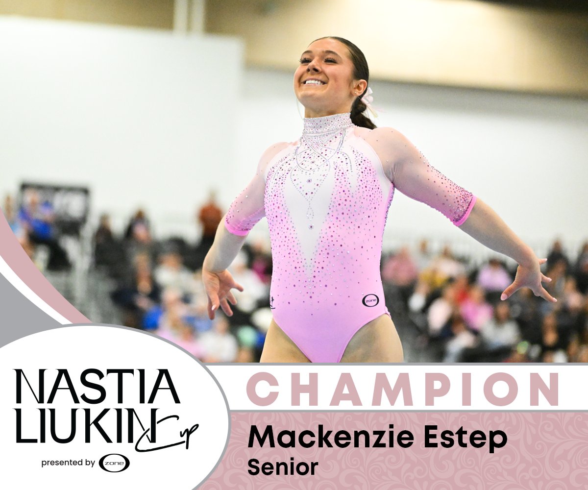 With a score of 38.975, Mackenzie Estep is the 2025 #NastiaCup Senior Champion!

Jasmine Cawley &amp; Cameron Tassone round out the Podium!