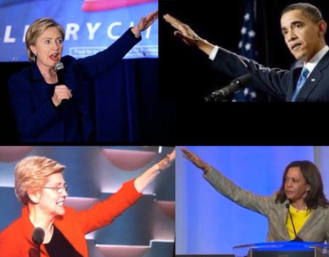 scottdavene's tweet image. Post a picture of Elon's "Nazi salute" on Facebook and that's fine; post a picture of the democrats' "Nazi salute" on Facebook and get community notes explaining that their not really performing a Nazi salute.