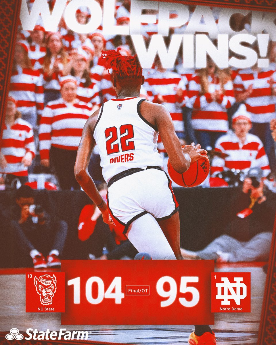 Looks like their luck ran out!! Way to go <a href="/PackWomensBball/">NC State WBB 🐺🏀</a> and <a href="/WolfpackWes/">Wes Moore</a>  So proud of you, today!! LIGHT. IT. RED!!!