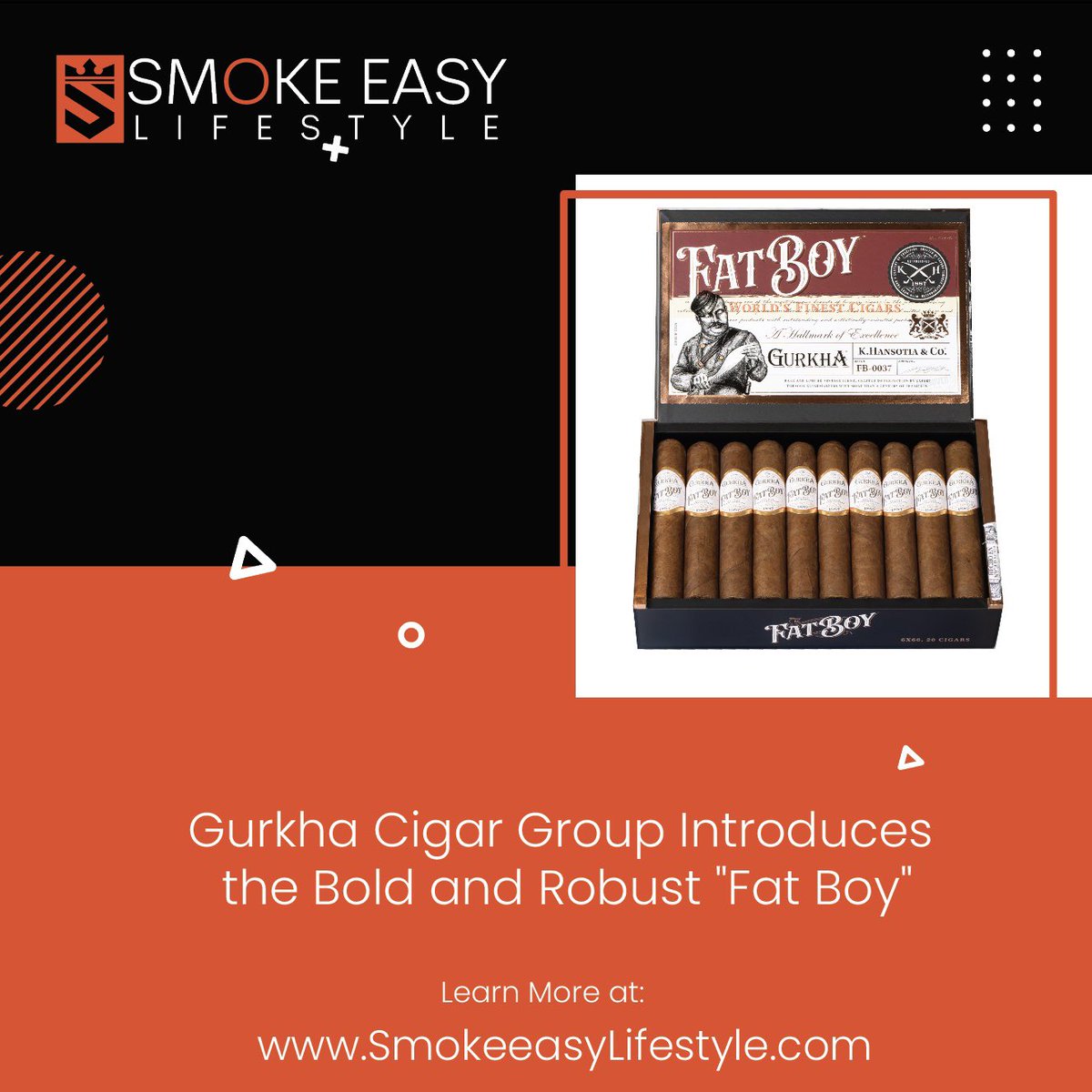 smokeeasylife's tweet photo. Gurkha Cigar Group Introduces the Bold and Robust “Fat Boy”
https://t.co/rP34Q9UXSq https://t.co/ERNwLCs0ZO