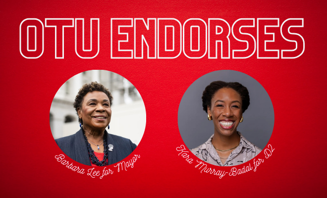 OTU endorses <a href="/BarbaraLee_CA/">Barbara Lee</a> and <a href="/kara_murray/">Kara Murray-Badal</a> mailchi.mp/74cb25fd9891/o…