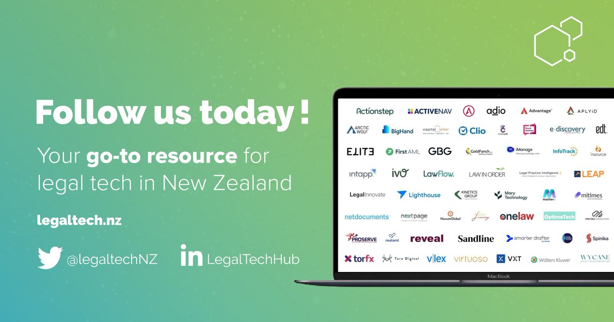Discover #legaltech companies offering products, &amp; services to the New Zealand legal industry.

Check out this free resource to stay connected with the #legaltechnology community in NZ.

Visit the #LegalTechHub here: legaltech.nz/find-a-busines…

#LegaltechNZ #GotoForLegaltechInNZ